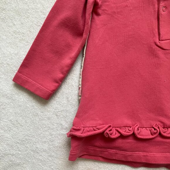 Mayoral Toddler Baby Dress 12M | Pink Village Print Long-Sleeved Ruffle GUC - Picture 14 of 16